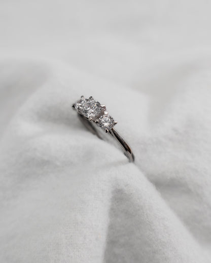 Round Platinum Lab Grown Diamond Trilogy - Lester & Brown