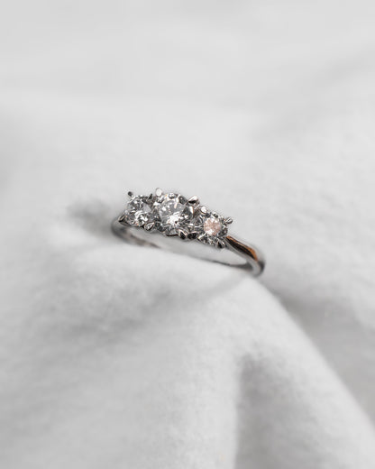 Round Platinum Lab Grown Diamond Trilogy - Lester & Brown