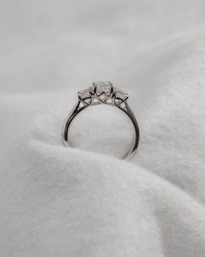 Round Platinum Lab Grown Diamond Trilogy - Lester & Brown