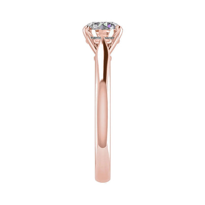Round Rose Gold Lab Grown Diamond Solitaire - Lester & Brown