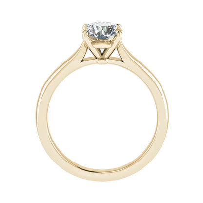 Round Yellow Gold Lab Grown Diamond Solitaire - Lester & Brown
