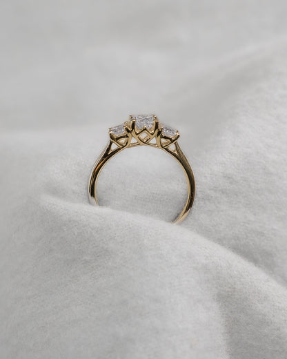 Round Yellow Gold Lab Grown Diamond Trilogy - Lester & Brown