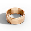 8.00mm D Shape Wedding Band | 18K Rose Gold Lester & Brown