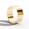 8.00mm Flat Round Wedding Band | 18K Yellow Gold Lester & Brown