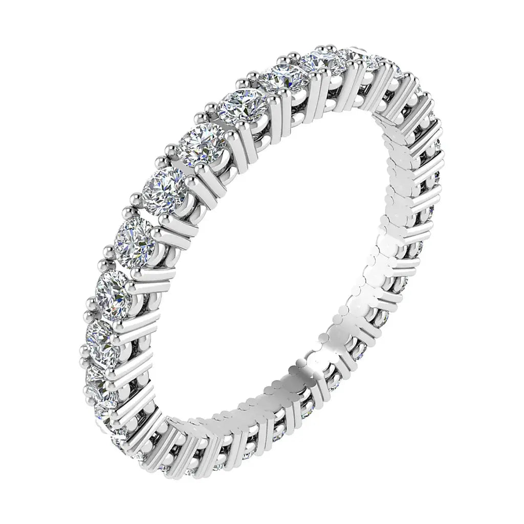 2.2mm Classic Claw Set 100% - Lab-grown Diamond | Platinum Lester & Brown